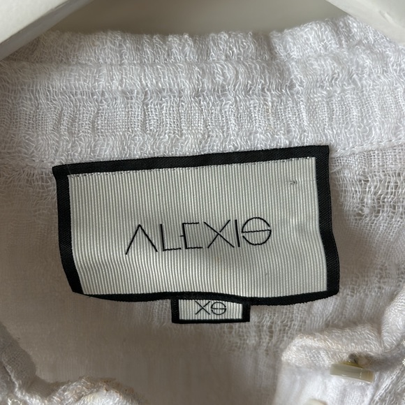 Alexis Linen Embroidered Blouse XS - Picture 3 of 6